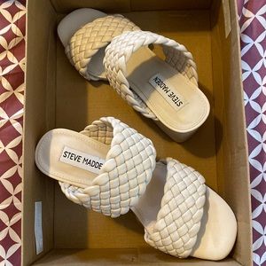 BRAND NEW Steve Madden, Size 5 Daphnee Bone Heels